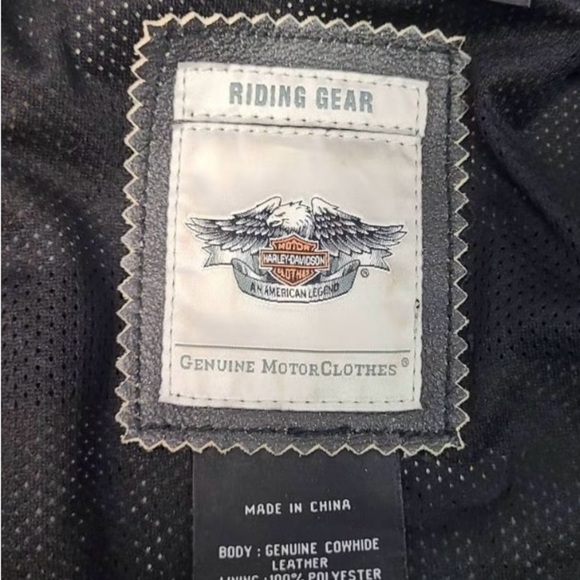 Harley-Davidson Black and White Women's Jacket - Picture 7 of 8